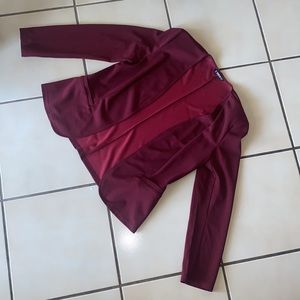 SHEIN Burgundy Red Jacket with shoulder pads